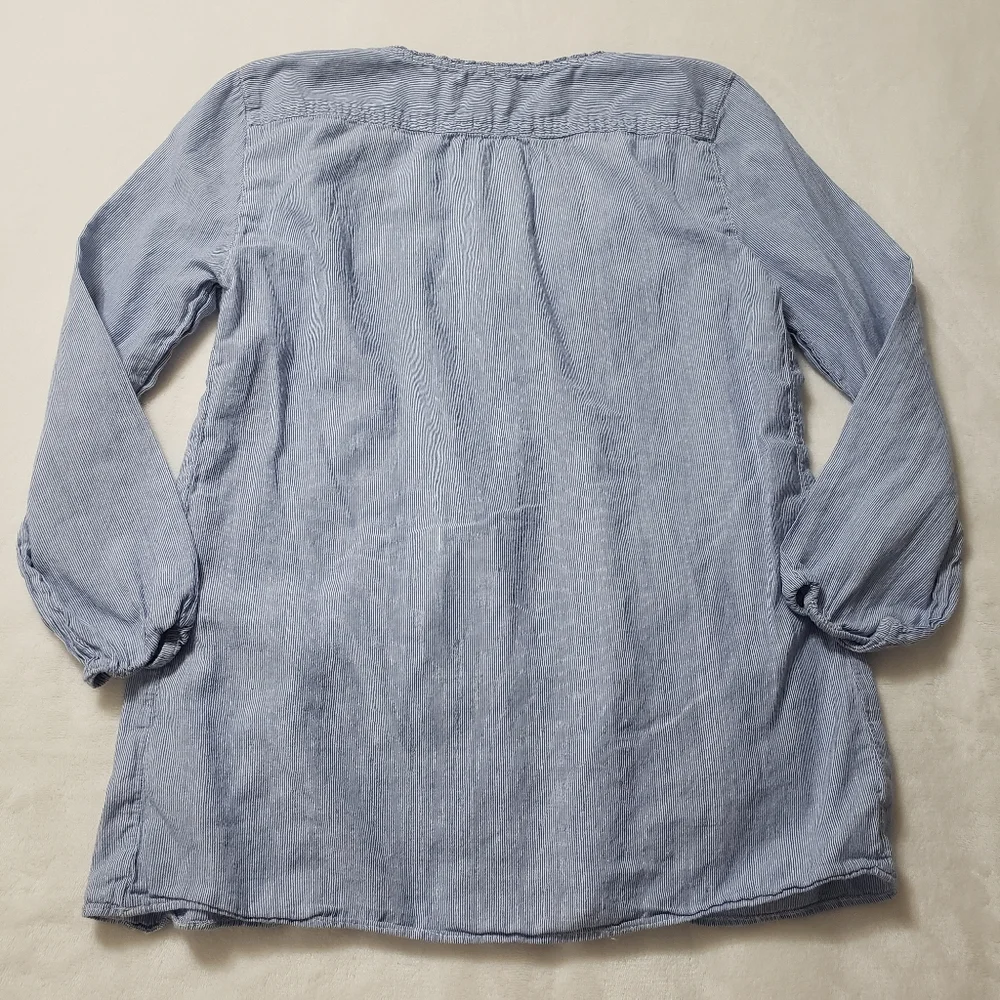 Aerie long sleeve striped lace detail shirt Size XS